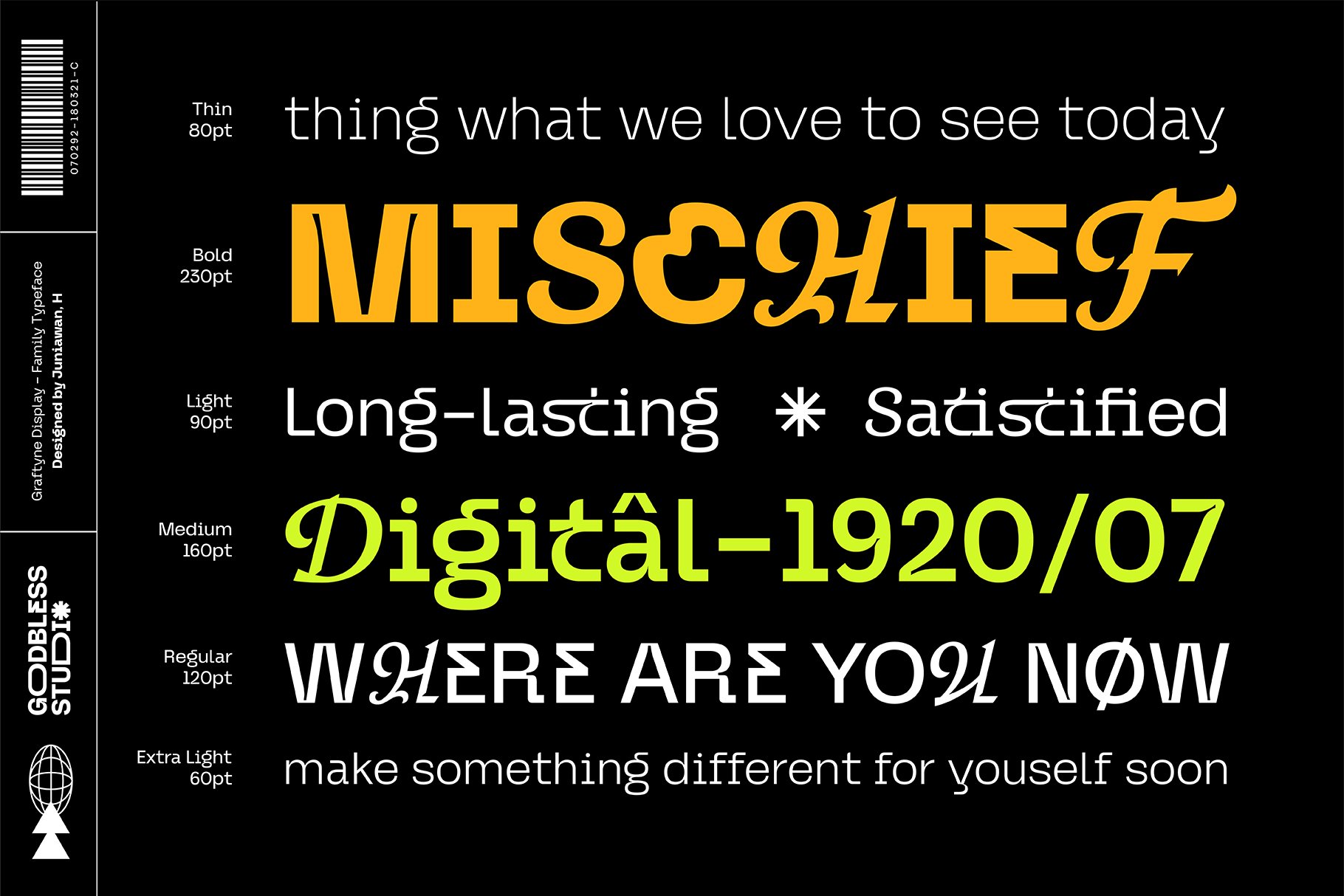 Graftyne – Variable Display 未来主义可变运动海报无衬线字体 设计素材 sucaiwan.com