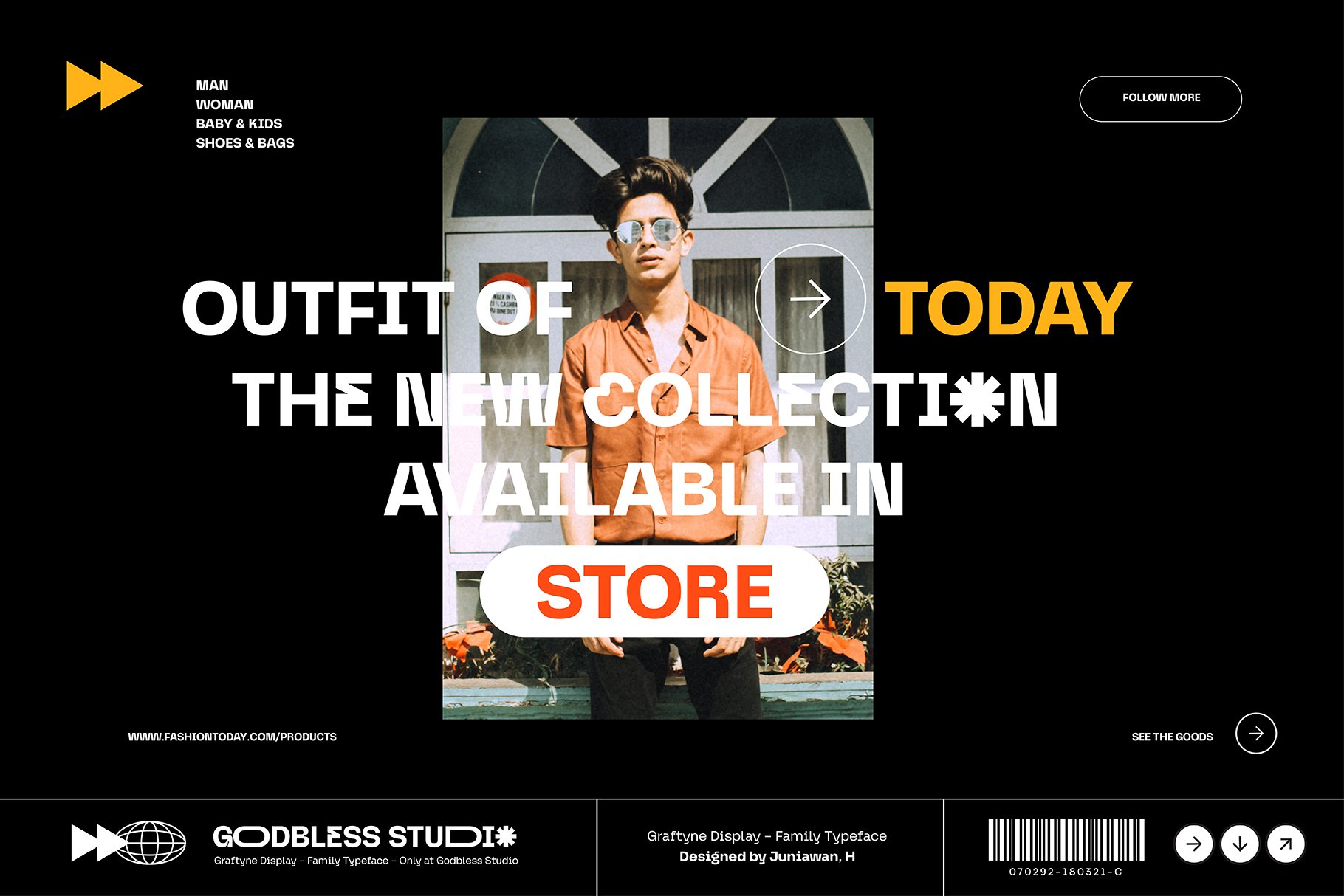 Graftyne – Variable Display 未来主义可变运动海报无衬线字体 设计素材 sucaiwan.com