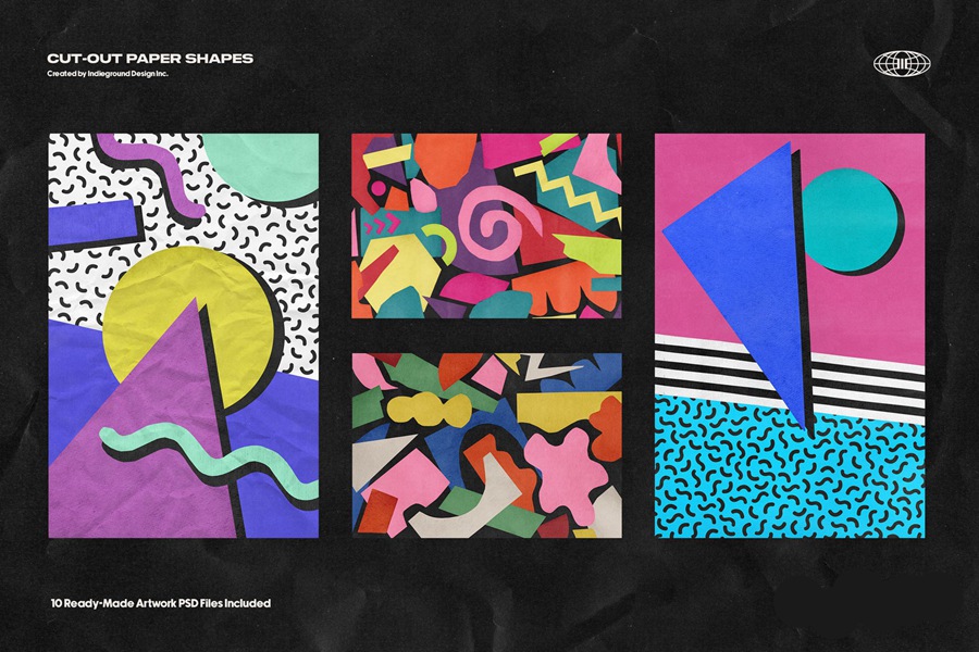 Paper Shapes 85种马蒂斯简约和孟菲斯艺术拼贴海报设计时髦图案剪纸形状和背景纹理PNG/PSD 图片素材 第8张-素材湾丨精选海外优质设计素材资源 Paper Shapes 85种马蒂斯简约和孟菲斯艺术拼贴海报设计时髦图案剪纸形状和背景纹理PNG/PSD 图片素材 sucaiwan.com