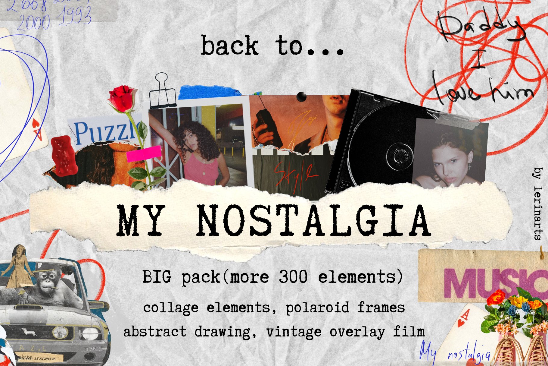 复古怀旧时尚潮流胶片滤镜、纸框、宝丽来拍立得相框、拼贴元素、街头广告和杂志剪报、手绘涂鸦抽象线条等服装印染 MIXED MEDIA SET my NOSTALGIA 图片素材 第2张-素材湾丨精选海外优质设计素材资源 复古怀旧时尚潮流胶片滤镜、纸框、宝丽来拍立得相框、拼贴元素、街头广告和杂志剪报、手绘涂鸦抽象线条等服装印染 MIXED MEDIA SET my NOSTALGIA 图片素材 sucaiwan.com