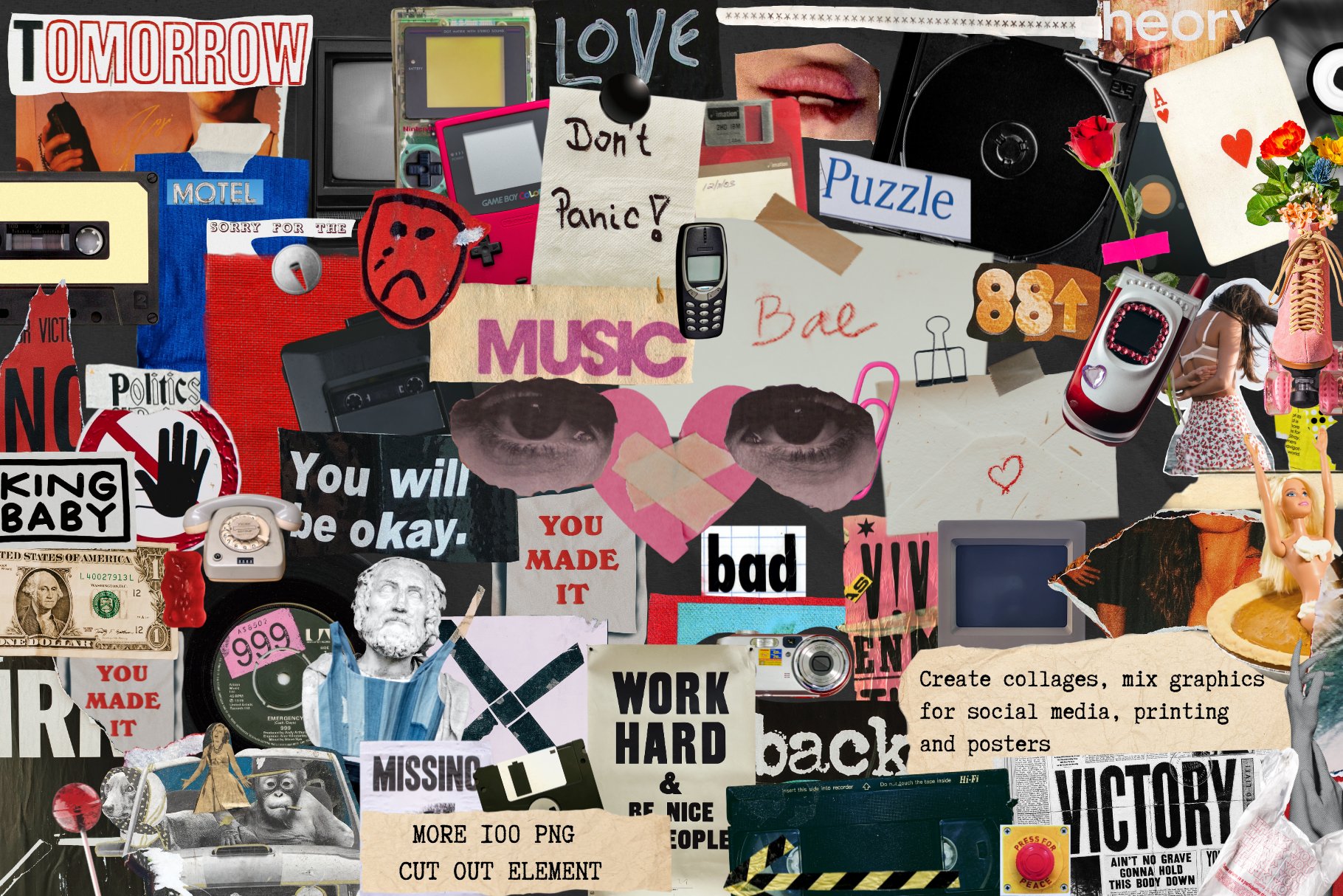 复古怀旧时尚潮流胶片滤镜、纸框、宝丽来拍立得相框、拼贴元素、街头广告和杂志剪报、手绘涂鸦抽象线条等服装印染 MIXED MEDIA SET my NOSTALGIA 图片素材 第3张-素材湾丨精选海外优质设计素材资源 复古怀旧时尚潮流胶片滤镜、纸框、宝丽来拍立得相框、拼贴元素、街头广告和杂志剪报、手绘涂鸦抽象线条等服装印染 MIXED MEDIA SET my NOSTALGIA 图片素材 sucaiwan.com