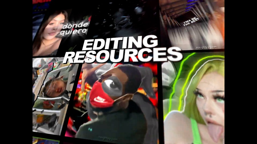 900多个漫剪素材-AE预设/震动/涡轮和文本/3D动画/叠加纹理/声音过渡特效 NaughtyyJuan Editing Pack V2 影视音频 sucaiwan.com