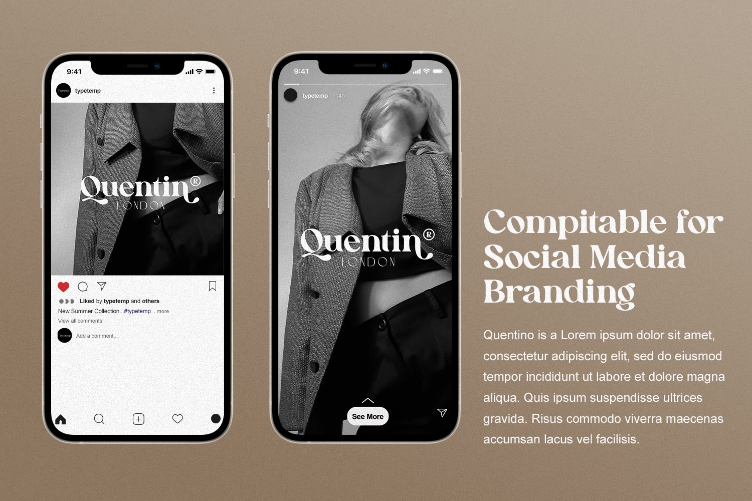 英文字体:现代时尚代复古优雅连字品牌衬线体LOGO海报排版衬线字体 Allenoire - Modern Bold Serif Font , 第9张-素材湾丨精选海外优质设计素材资源 英文字体:现代时尚代复古优雅连字品牌衬线体LOGO海报排版衬线字体 Allenoire - Modern Bold Serif Font , sucaiwan.com
