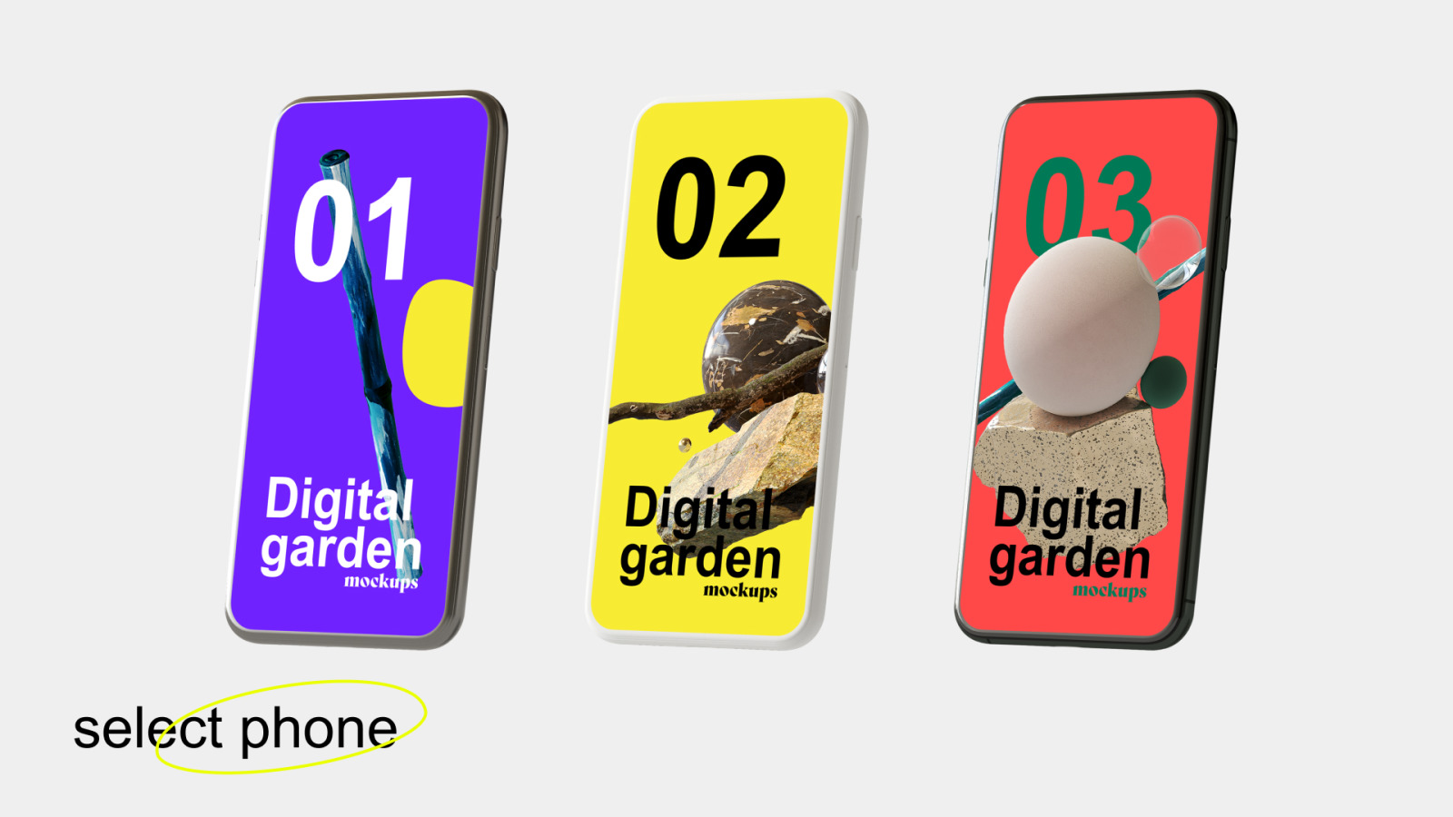 33个高品质渲染3D模板数字花园套装 Digital Garden Set 图片素材 sucaiwan.com