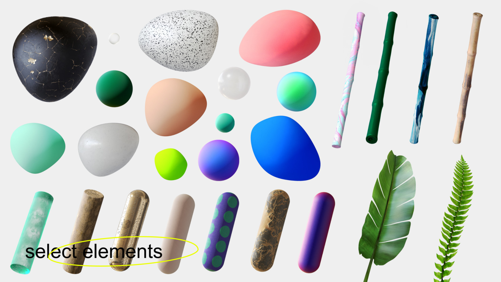 33个高品质渲染3D模板数字花园套装 Digital Garden Set 图片素材 sucaiwan.com