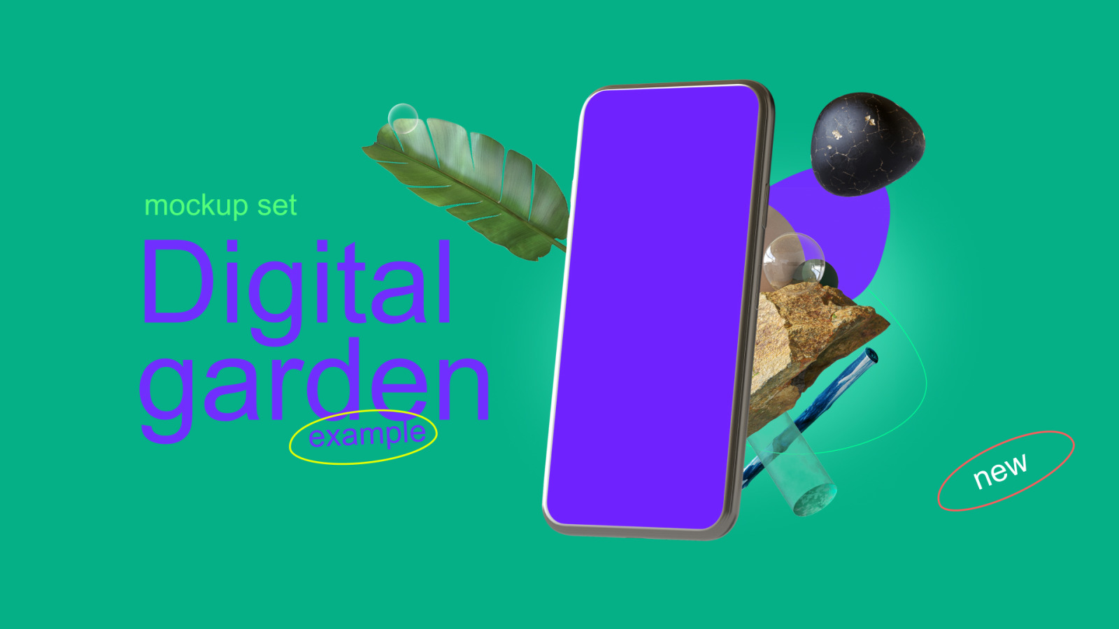 33个高品质渲染3D模板数字花园套装 Digital Garden Set 图片素材 sucaiwan.com