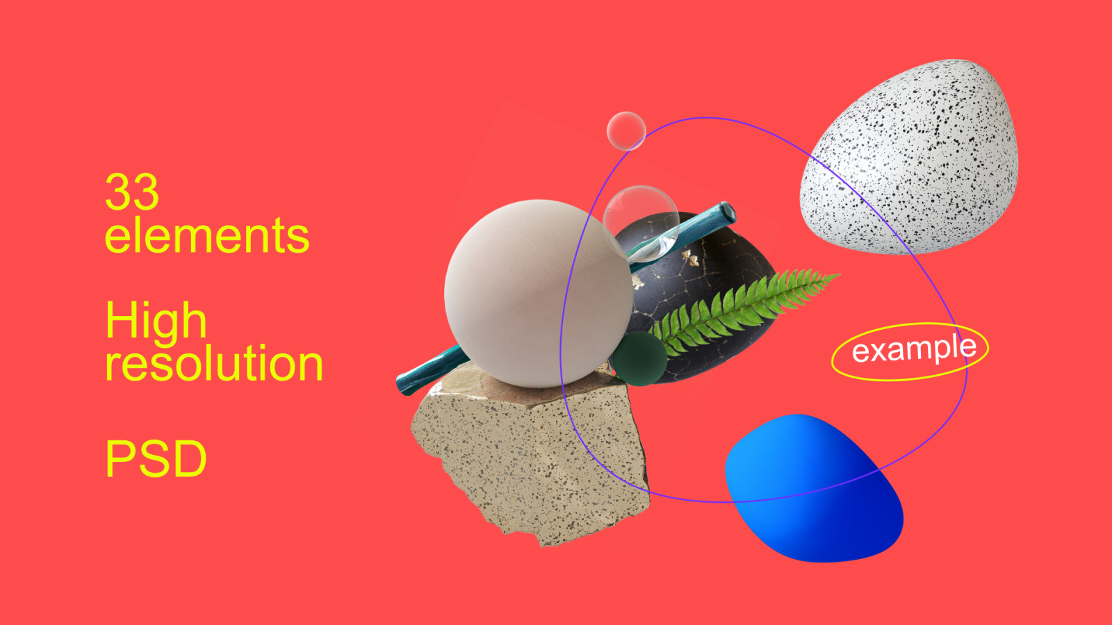 33个高品质渲染3D模板数字花园套装 Digital Garden Set 图片素材 sucaiwan.com