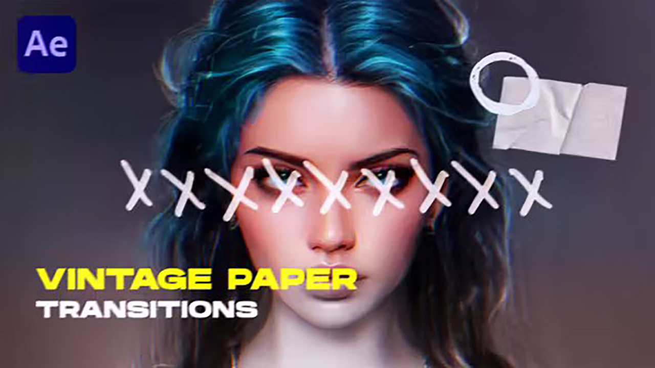 15个复古纸张转场过渡Ae模板 Vintage Paper Transitions 影视音频 sucaiwan.com