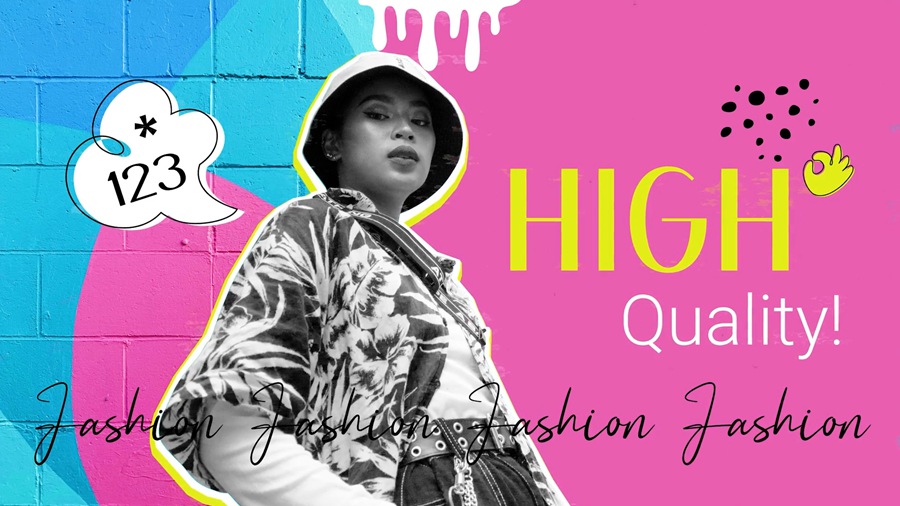 达芬奇 + PR + AE 3合一模板 女性时尚感视频开场片头街头艺术手绘动画过渡 + 赠送同款BGM配乐 影视音频 sucaiwan.com