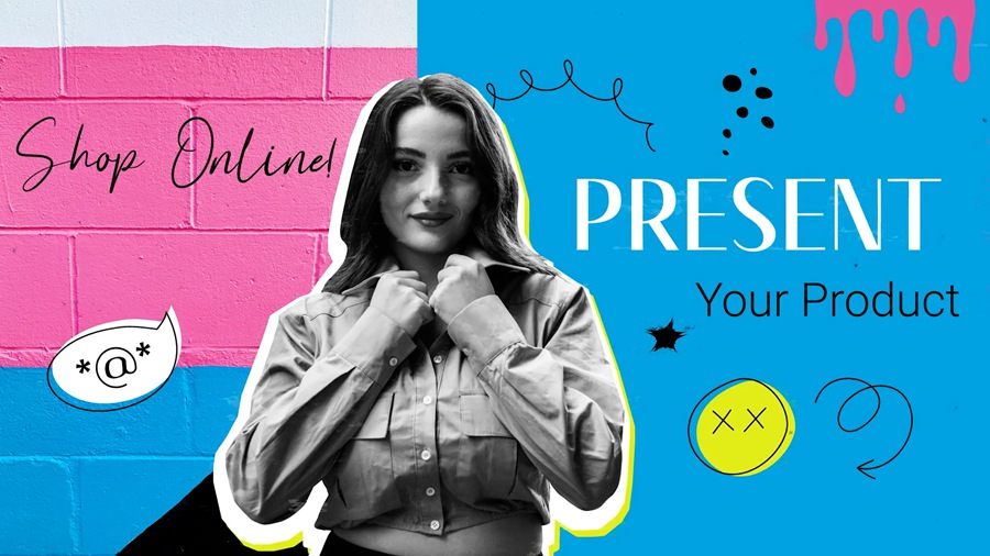 达芬奇 + PR + AE 3合一模板 女性时尚感视频开场片头街头艺术手绘动画过渡 + 赠送同款BGM配乐 影视音频 sucaiwan.com