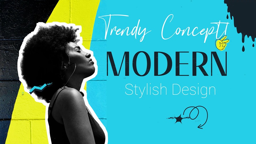 达芬奇 + PR + AE 3合一模板 女性时尚感视频开场片头街头艺术手绘动画过渡 + 赠送同款BGM配乐 影视音频 sucaiwan.com