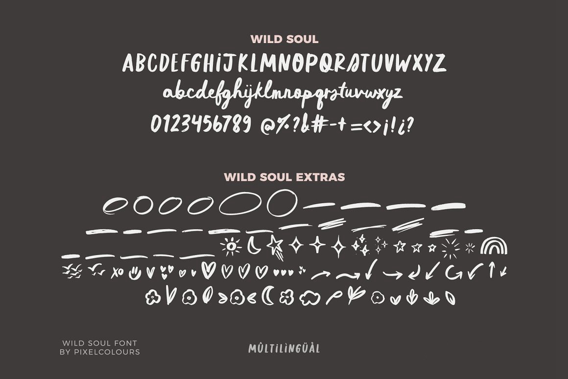 英文字体:复古涂鸦90年代街头手写海报标题logo排版西文字体 Script Brush Font Duo Wild Soul , 第5张-素材湾丨精选海外优质设计素材资源 英文字体:复古涂鸦90年代街头手写海报标题logo排版西文字体 Script Brush Font Duo Wild Soul , sucaiwan.com