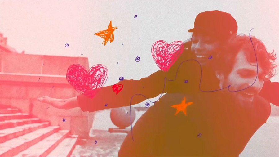 达芬奇/PR/FCPX 3合一模板插件 Love Lyric Animations 02 婚礼爱心活力涂鸦手绘元素动画 + 赠送同款BGM 插件预设 sucaiwan.com