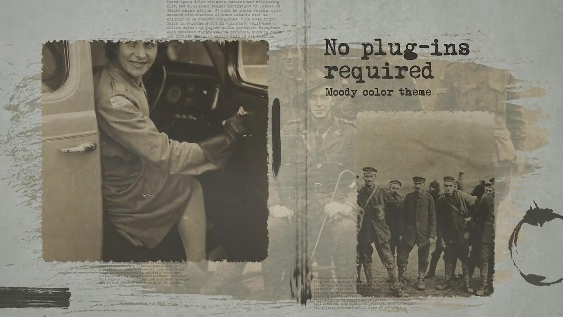 FCPX插件：历史墨迹纪录片短片Vlog时间轴时间线视觉效果插件 , sucaiwan.com