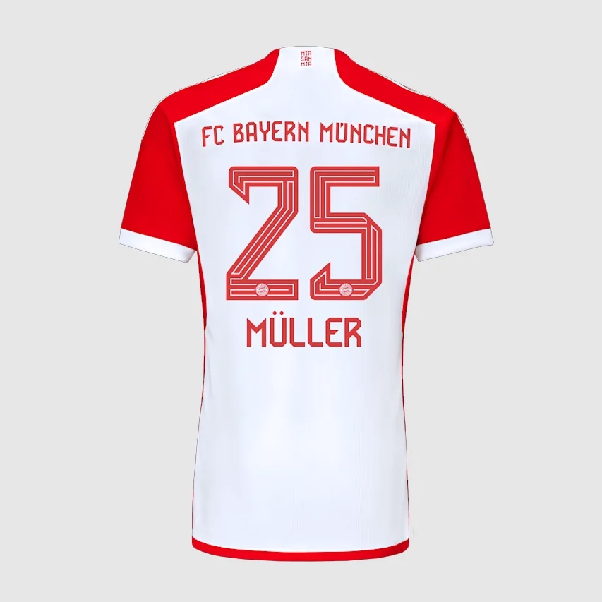 拜仁慕尼黑 2023-24 赛季球衣字体下载 FC Bayern Munchen 2023-2024 Font Vector , sucaiwan.com