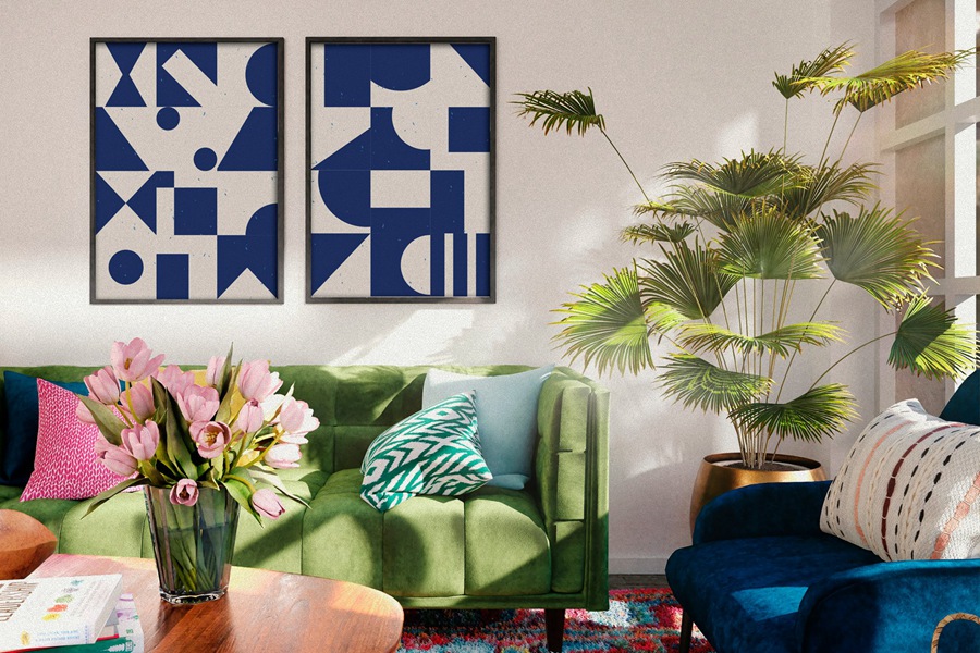 Mid-Century Posters & Retro Shapes 2 中世纪海报复古形状 , sucaiwan.com