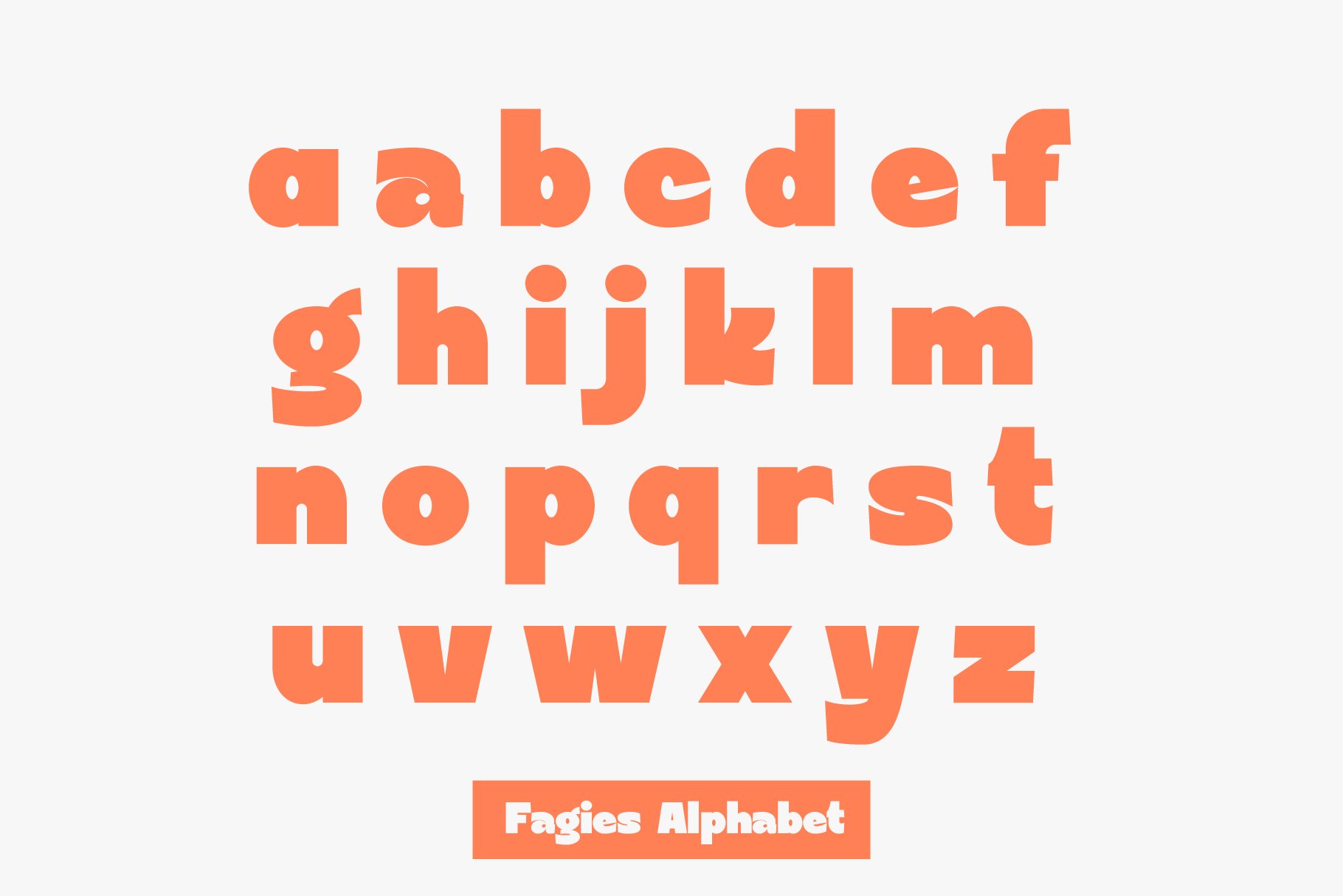 Fagies Bold Display Typeface 一种现代粗体装饰无衬线字体 设计素材 sucaiwan.com