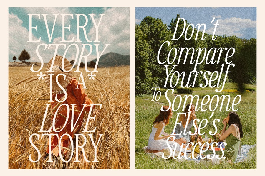 Countryside – A Modern Serif Family 现代衬线网页设计品牌邀请函杂志海报设计字体 设计素材 sucaiwan.com