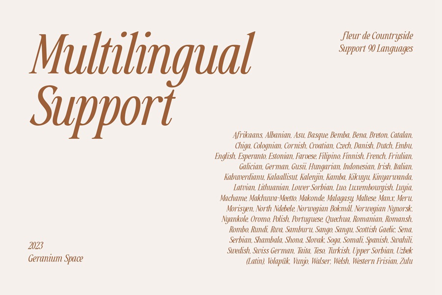 Countryside – A Modern Serif Family 现代衬线网页设计品牌邀请函杂志海报设计字体 设计素材 sucaiwan.com