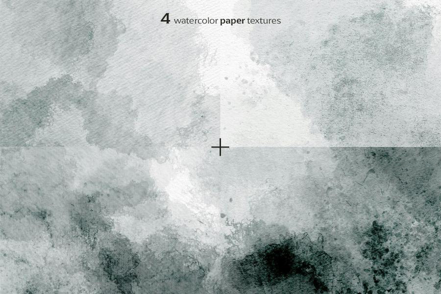 Procreate笔刷-Procreate水彩画笔画布纹理笔刷 watercolor background 笔刷资源 sucaiwan.com