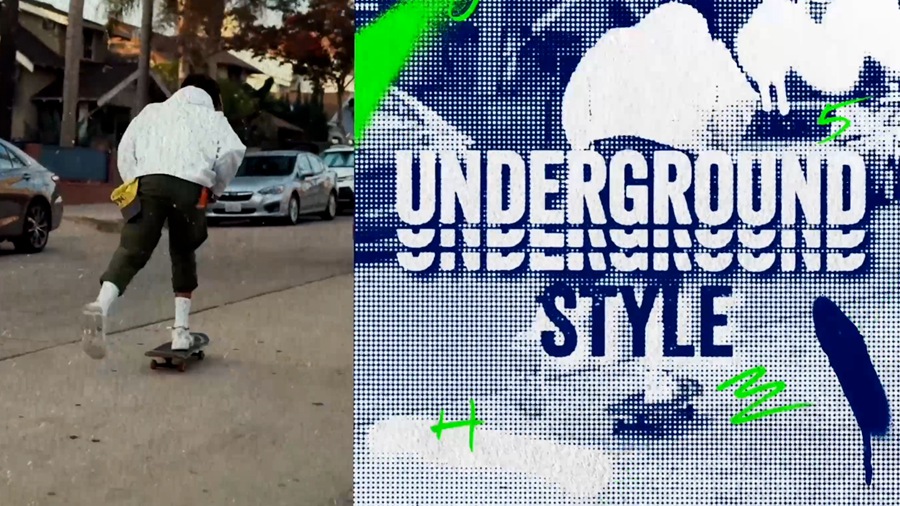 AE模板：酷炫都市街头设计复古做旧风格开场动画Ae模板 Urban Grunge Slideshow 影视音频 sucaiwan.com