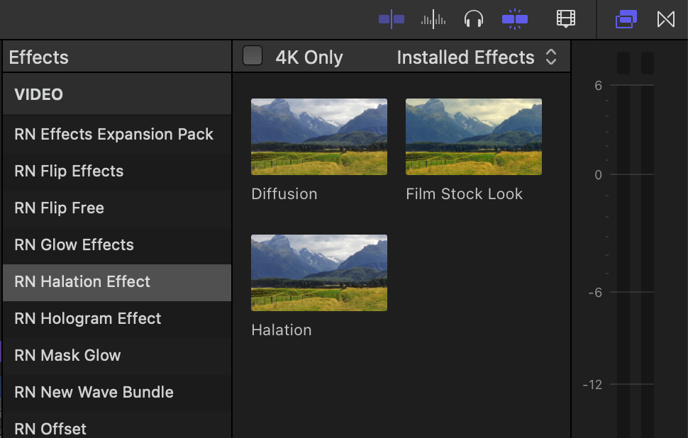FCP胶片光晕插件 + LUT Ryan Nangle Halation Effect Plugin – Final Cut Pro 插件预设 sucaiwan.com