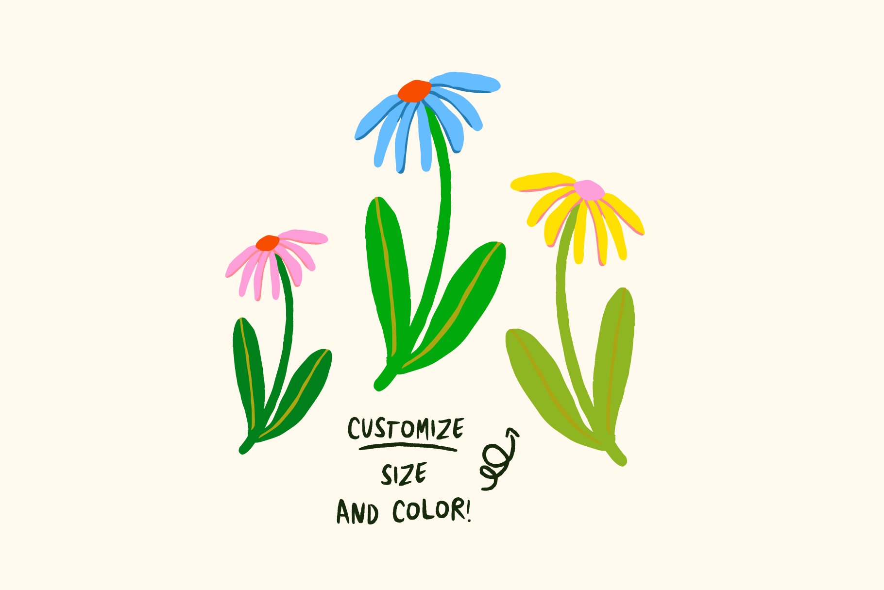 Garden Party Illustrations! 时尚花园派对欢乐明亮卡通昆虫花卉矢量手绘插画合集 图片素材 第3张-素材湾丨精选海外优质设计素材资源 Garden Party Illustrations! 时尚花园派对欢乐明亮卡通昆虫花卉矢量手绘插画合集 图片素材 sucaiwan.com