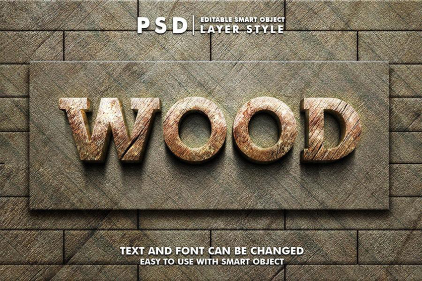 样机模版-3D立体文字标题字效果样机模版 样机素材 sucaiwan.com