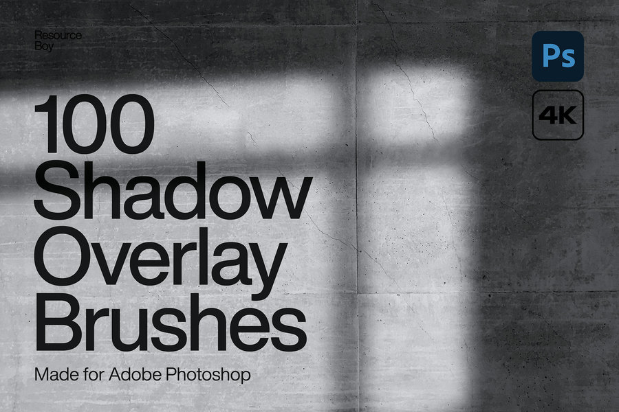 PS笔刷-100款阴影覆盖叠加效果PS笔刷素材 笔刷资源 sucaiwan.com