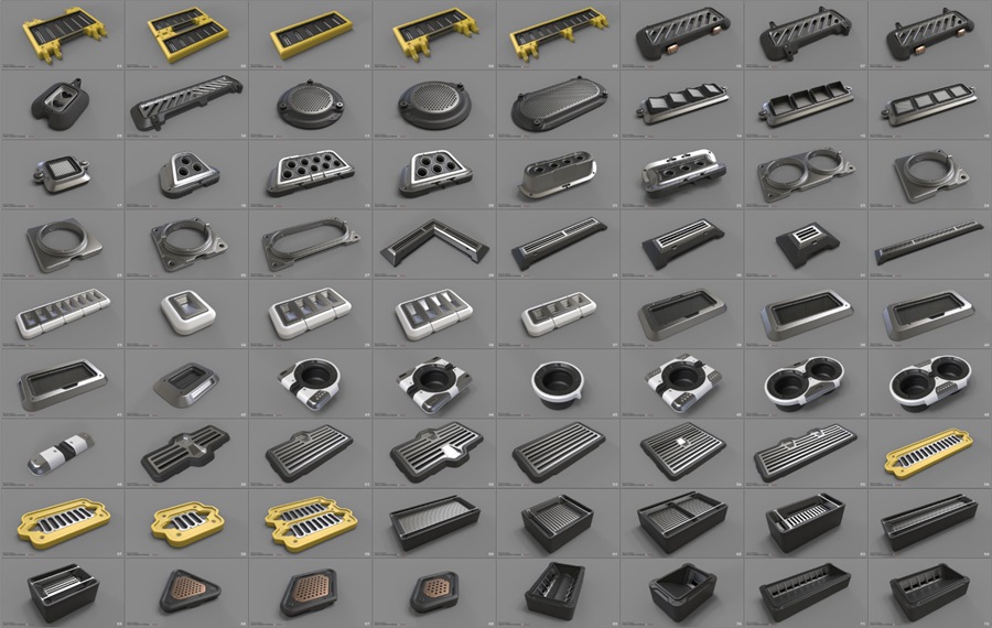 740+工业零部件3D模型资源包 , sucaiwan.com