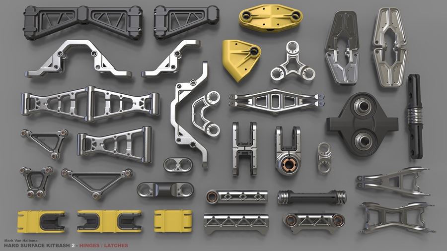 740+工业零部件3D模型资源包 , sucaiwan.com