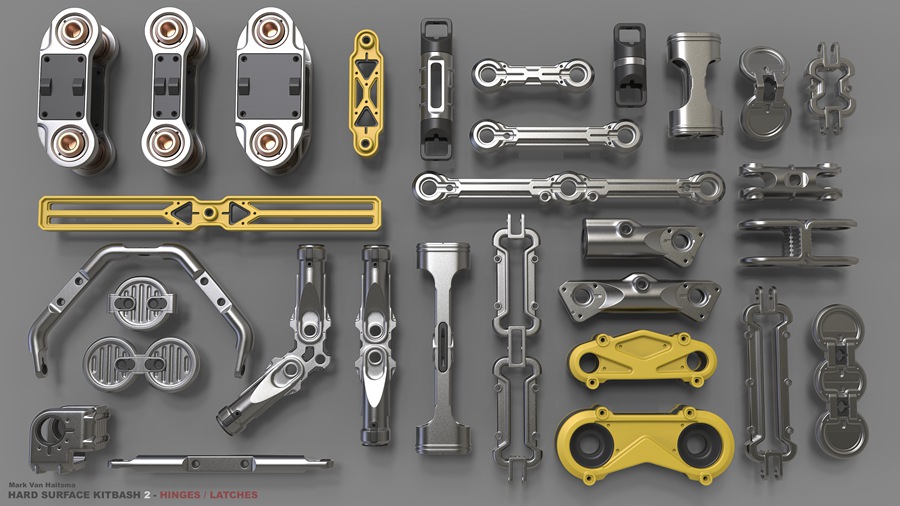 740+工业零部件3D模型资源包 , sucaiwan.com