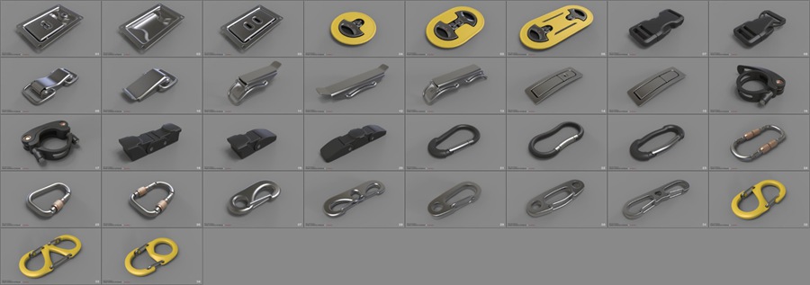 740+工业零部件3D模型资源包 , sucaiwan.com