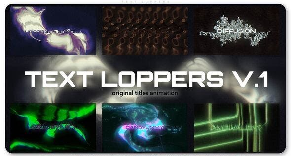 AE模板：新潮抽象迷幻环境效果文字标题动画 , sucaiwan.com