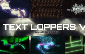 AE模板:新潮抽象迷幻环境效果文字标题动画