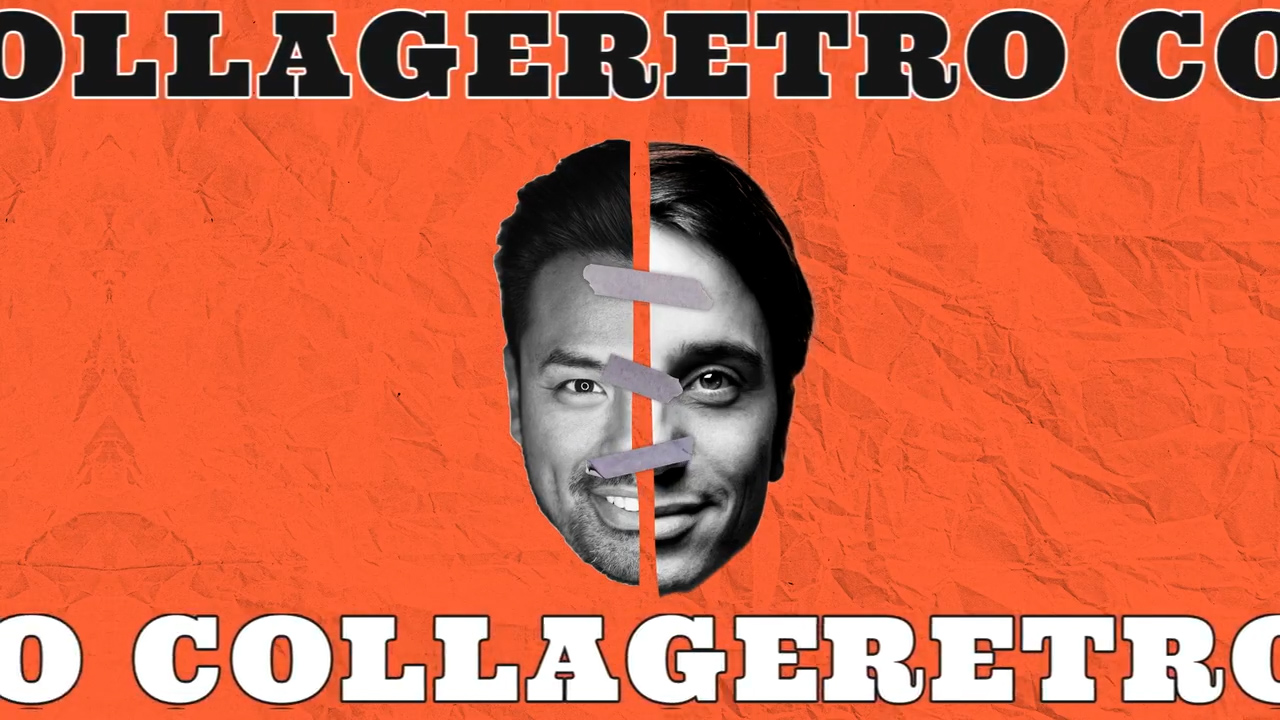 复古时尚拼贴元素视频开场片头动画AE模板 Retro Collage Promo 影视音频 sucaiwan.com