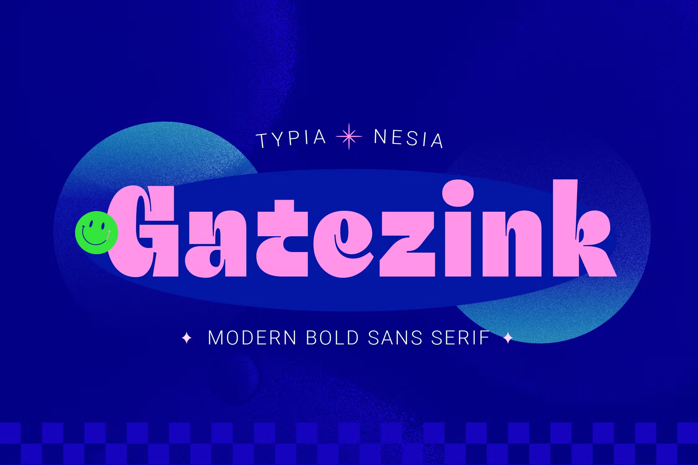 大胆俏皮乐趣复古流行无衬线粗体字体 Gatezink – Bold Playful Retro Pop Sans Serif 设计素材 sucaiwan.com