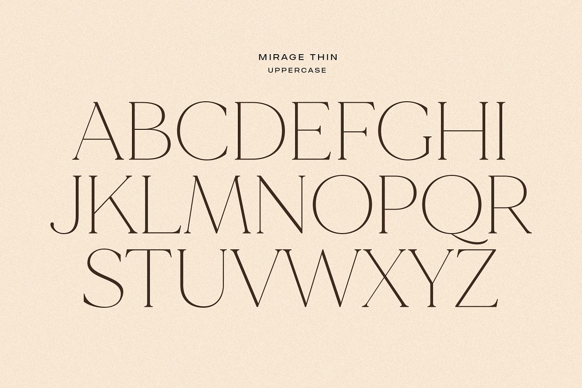 英文字体:沙丘现代优雅艺术海报杂志标题排版衬线英文字体 MADE Mirage , 第3张-素材湾丨精选海外优质设计素材资源 英文字体:沙丘现代优雅艺术海报杂志标题排版衬线英文字体 MADE Mirage , sucaiwan.com