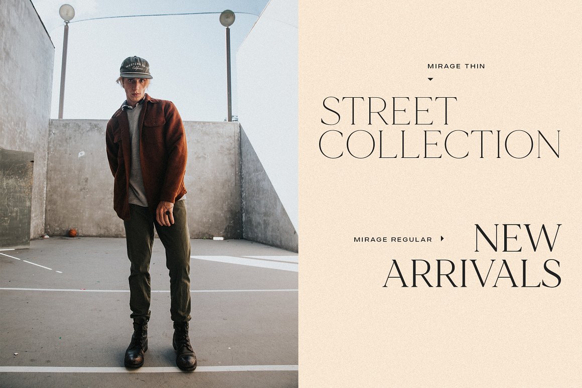 英文字体:沙丘现代优雅艺术海报杂志标题排版衬线英文字体 MADE Mirage , 第9张-素材湾丨精选海外优质设计素材资源 英文字体:沙丘现代优雅艺术海报杂志标题排版衬线英文字体 MADE Mirage , sucaiwan.com