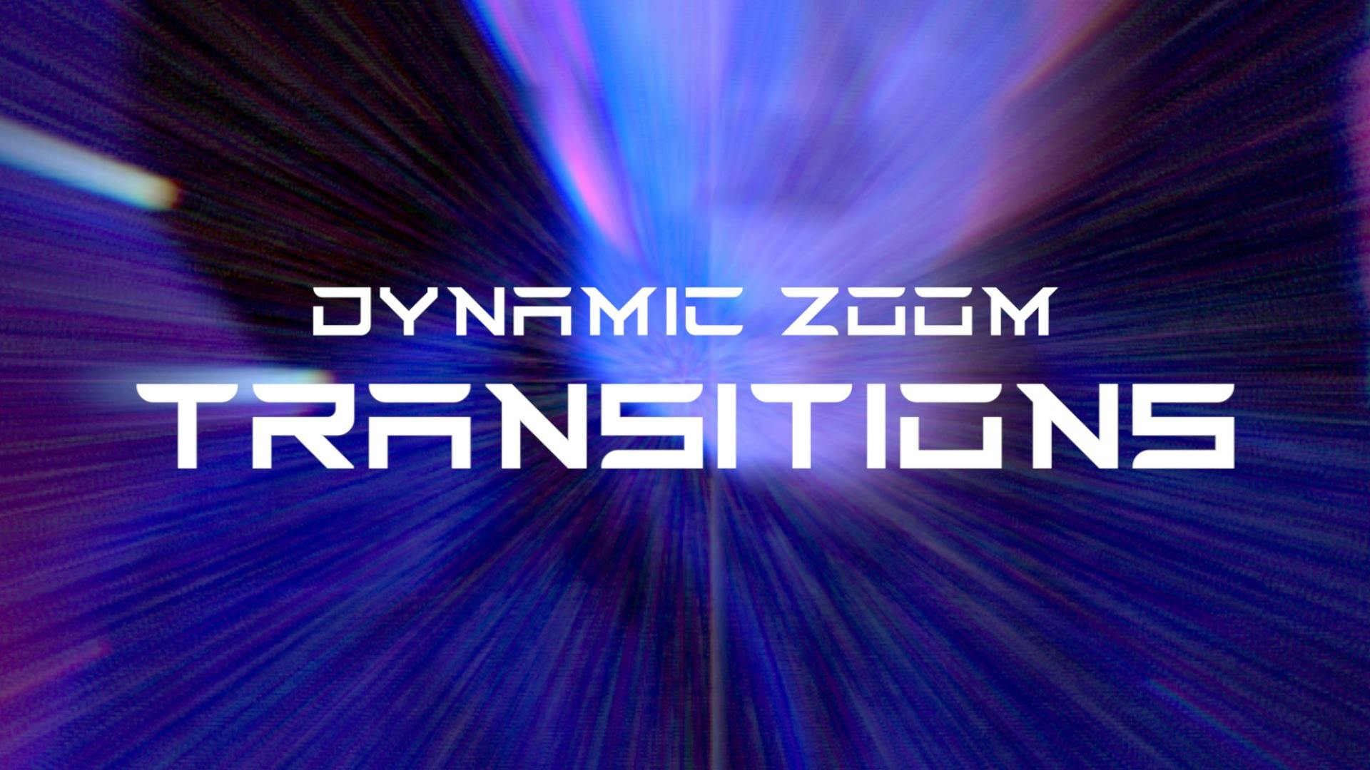 FCPX插件：15个赛博未来感外观推进拉伸旋转转场过渡插件 Dynamic Zoom Transitions , sucaiwan.com