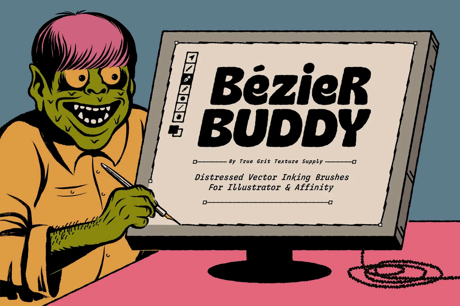 140个AI艺术墨水纹理笔刷 TGTS Bezier Buddy for Illustrator v1.0 笔刷资源 第1张-素材湾丨精选海外优质设计素材资源 140个AI艺术墨水纹理笔刷 TGTS Bezier Buddy for Illustrator v1.0 笔刷资源 sucaiwan.com