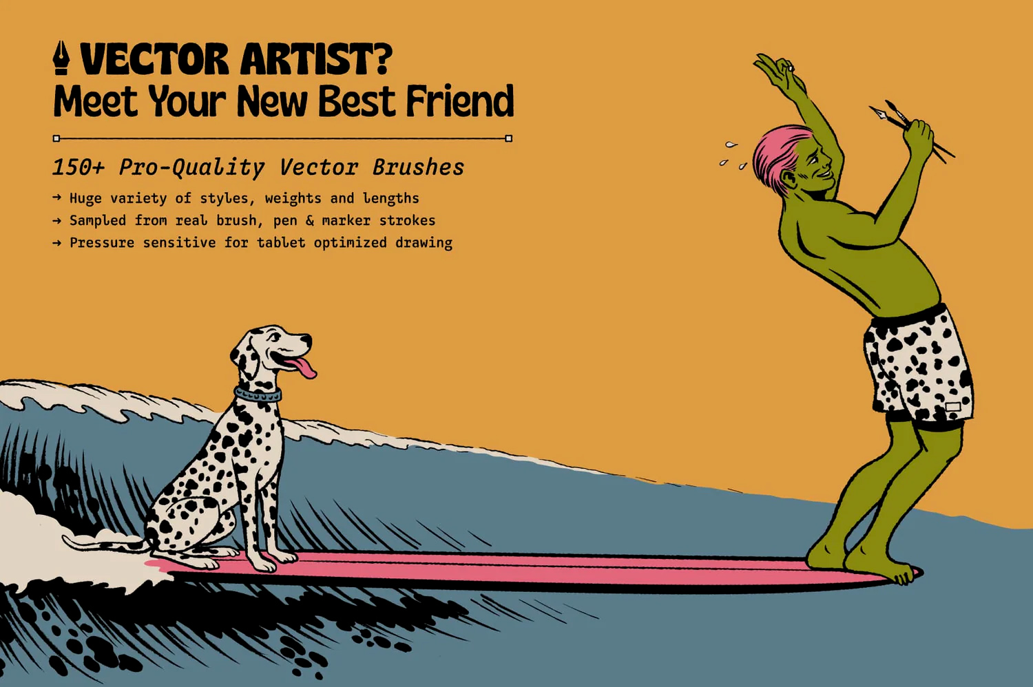 140个AI艺术墨水纹理笔刷 TGTS Bezier Buddy for Illustrator v1.0 笔刷资源 第2张-素材湾丨精选海外优质设计素材资源 140个AI艺术墨水纹理笔刷 TGTS Bezier Buddy for Illustrator v1.0 笔刷资源 sucaiwan.com