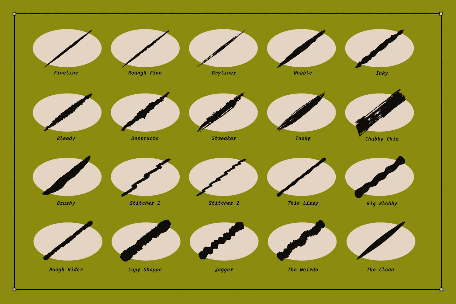 140个AI艺术墨水纹理笔刷 TGTS Bezier Buddy for Illustrator v1.0 笔刷资源 第8张-素材湾丨精选海外优质设计素材资源 140个AI艺术墨水纹理笔刷 TGTS Bezier Buddy for Illustrator v1.0 笔刷资源 sucaiwan.com