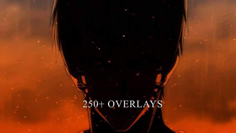 漫剪素材：漫画背景纹理特效预设叠加层和声音特效 RAZOR ALIGHT PACK 1 影视音频 sucaiwan.com