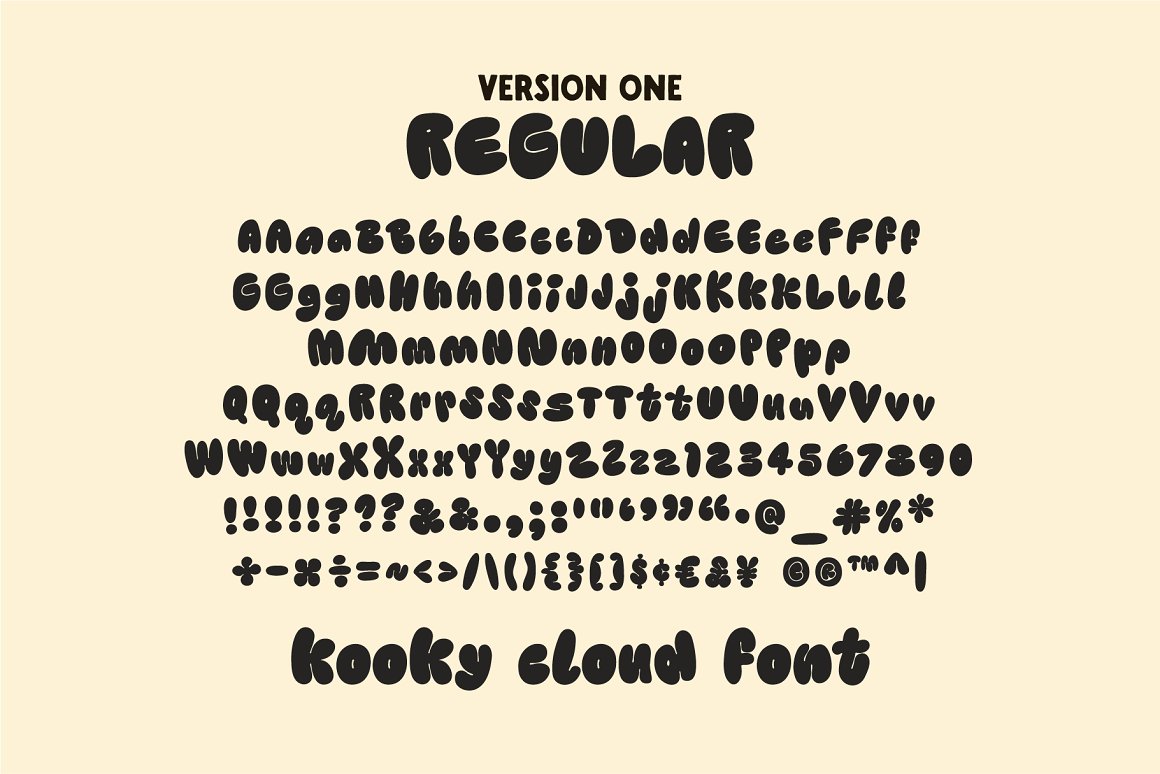 英文字体:潮流臃肿新丑风卡通肥胖涂鸦设计排版英文字体 Kooky Cloud Unique Bold Bubble Font , 第9张-素材湾丨精选海外优质设计素材资源 英文字体:潮流臃肿新丑风卡通肥胖涂鸦设计排版英文字体 Kooky Cloud Unique Bold Bubble Font , sucaiwan.com