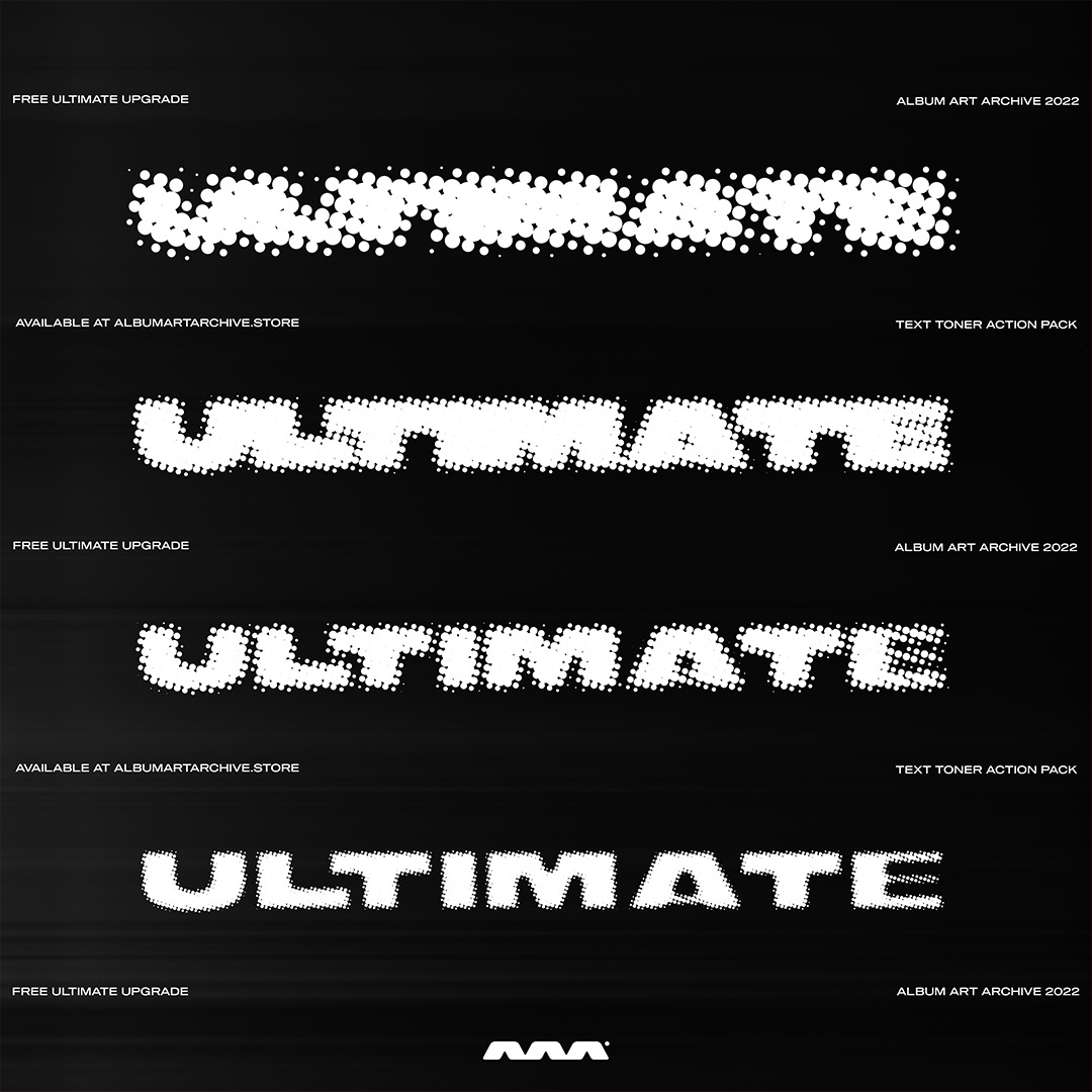 AAA 复古高分辨率半调抽象波点扭曲碳粉文字PS动作 Text Toner 插件预设 第3张-素材湾丨精选海外优质设计素材资源 AAA 复古高分辨率半调抽象波点扭曲碳粉文字PS动作 Text Toner 插件预设 sucaiwan.com