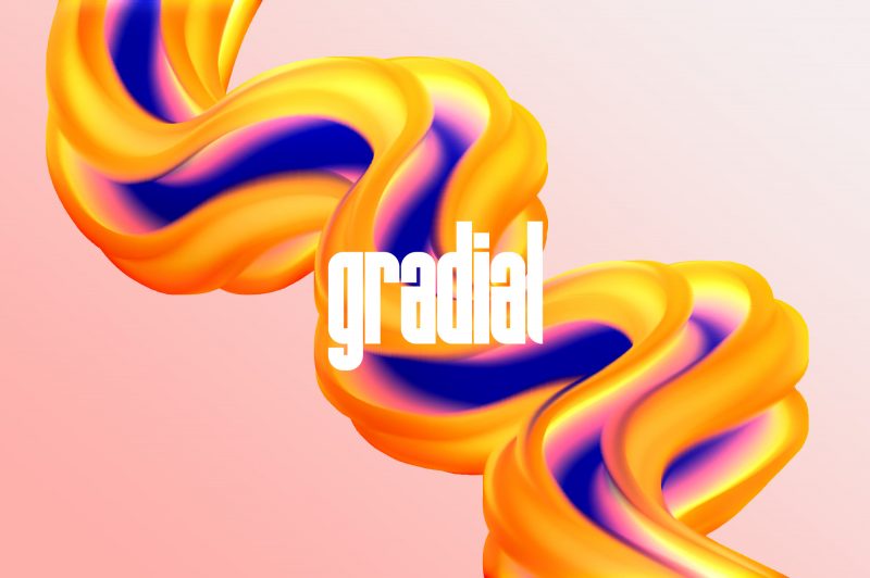PS笔刷： Gradial 活力流体油漆涂料抽象艺术绘画不规则混合3D立体刷样式套件 笔刷资源 sucaiwan.com