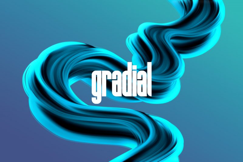 PS笔刷： Gradial 活力流体油漆涂料抽象艺术绘画不规则混合3D立体刷样式套件 笔刷资源 sucaiwan.com