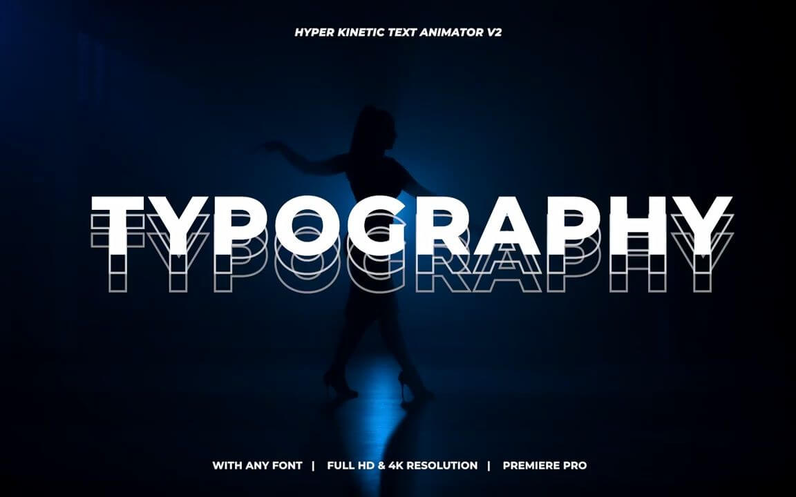 PR预设：超酷动力学现代简约动画错版快闪重复文字排版预设 V1 Hyper Kinetic Text Animator 插件预设 sucaiwan.com