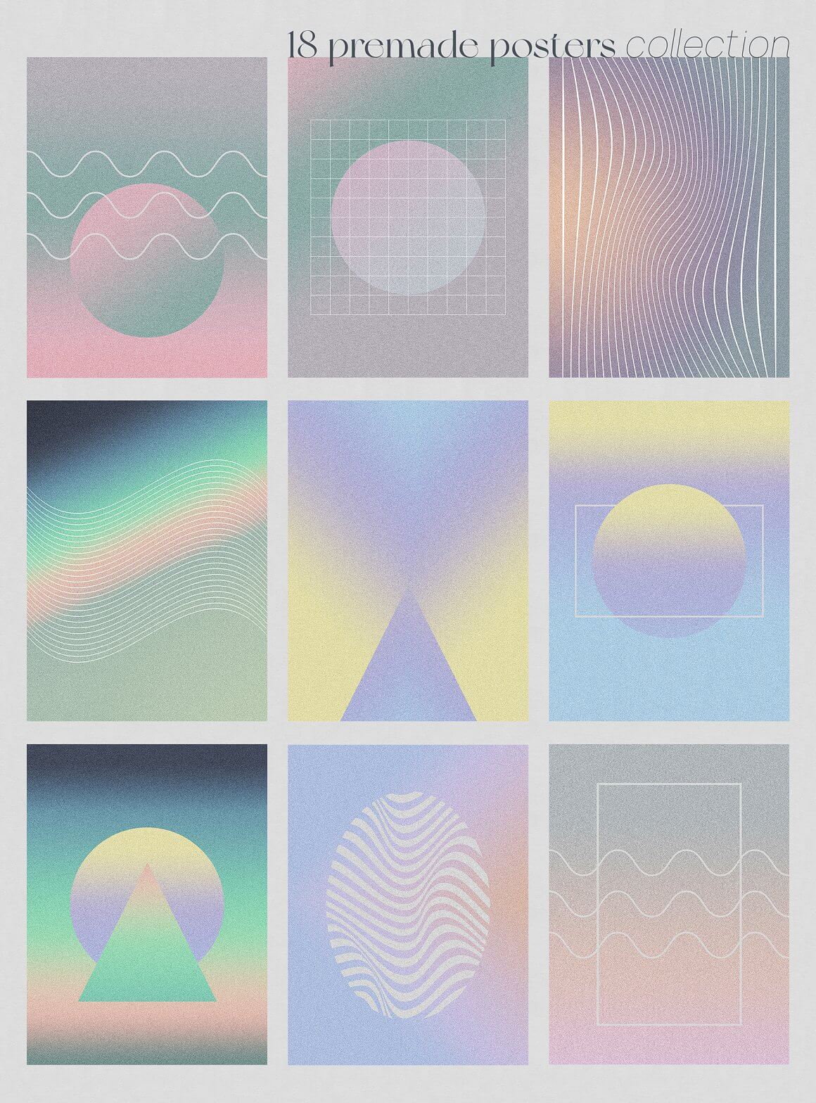 Oksana Trygub 80年代复古蒸汽波风格迷幻颗粒噪声渐变背景几何形状视觉美学包 NOSTALGIA GRADIENT Textures & Shapes 图片素材 第11张-素材湾丨精选海外优质设计素材资源 Oksana Trygub 80年代复古蒸汽波风格迷幻颗粒噪声渐变背景几何形状视觉美学包 NOSTALGIA GRADIENT Textures & Shapes 图片素材 sucaiwan.com